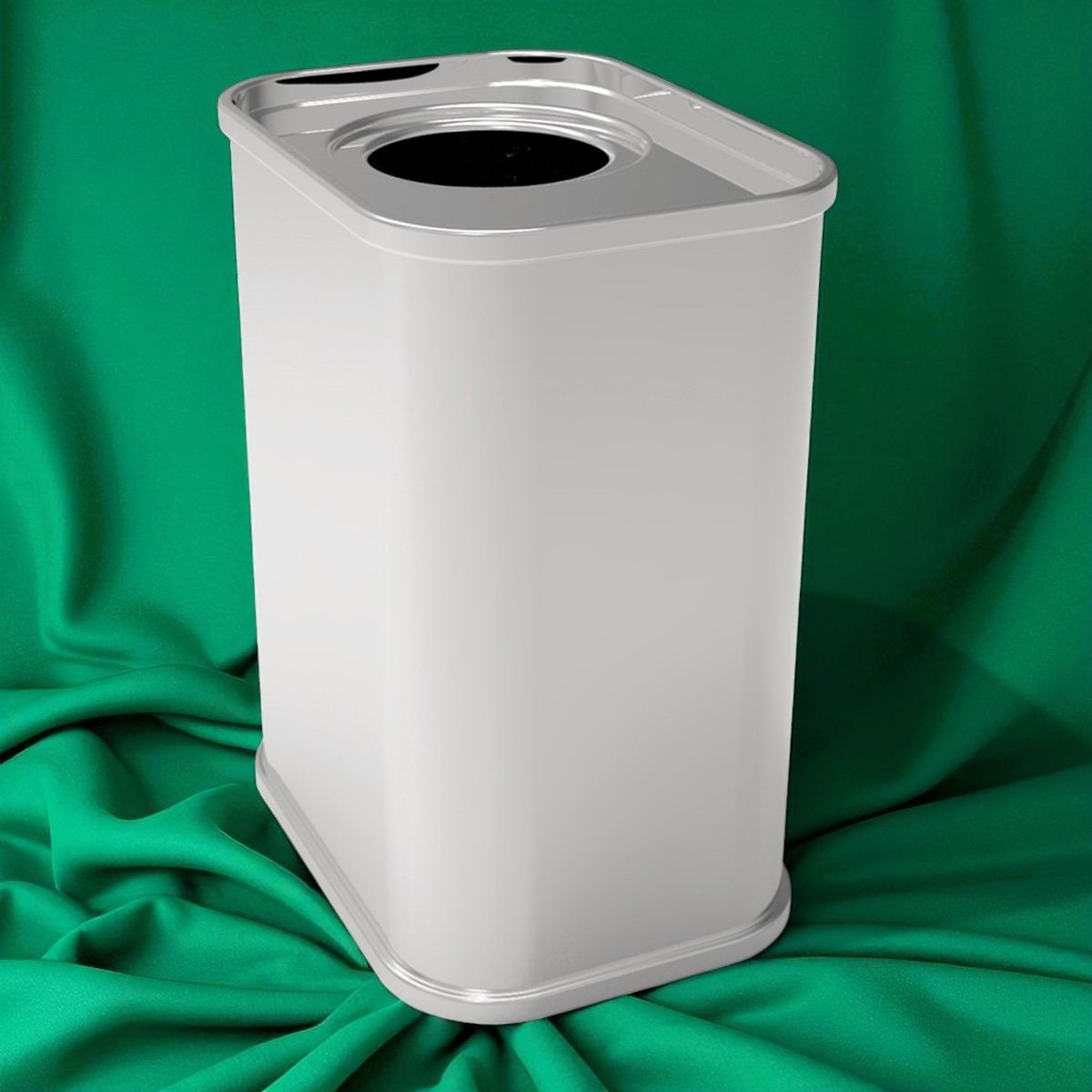 Rectangle Tin Can 250 ml Olive Oil Can dia 43 x 67 mm x H75 mm 0.25 lt  