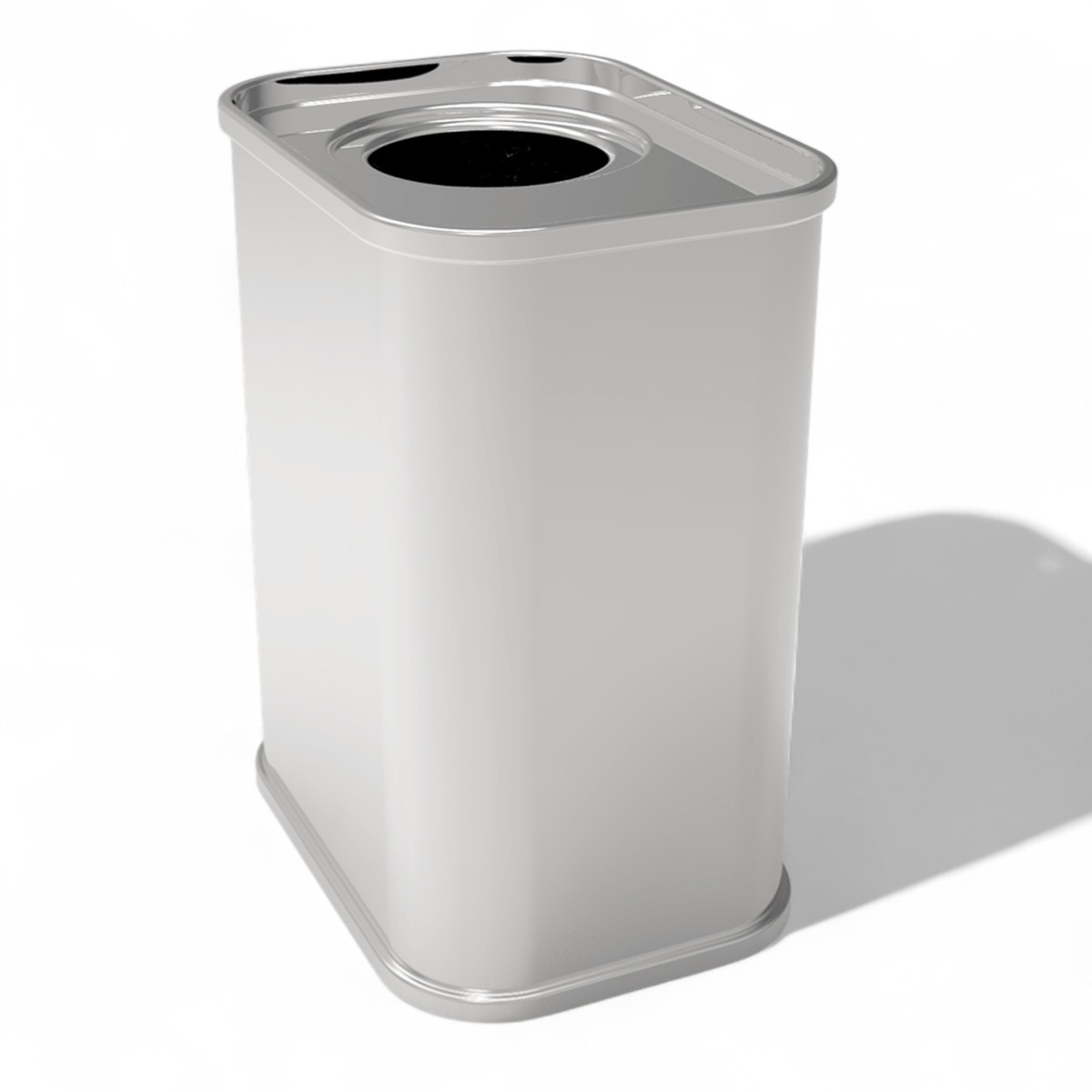 Rectangle Tin Can 250 ml Olive Oil Can dia 43 x 67 mm x H75 mm 0.25 lt  