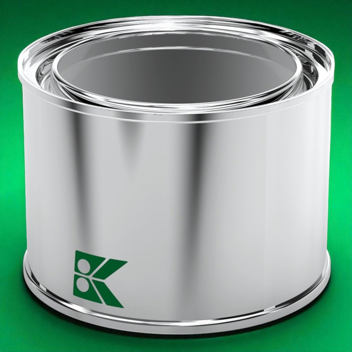 Round Tin Box Paint Metal Container dia 73 x H65 mm 0.25 lt  