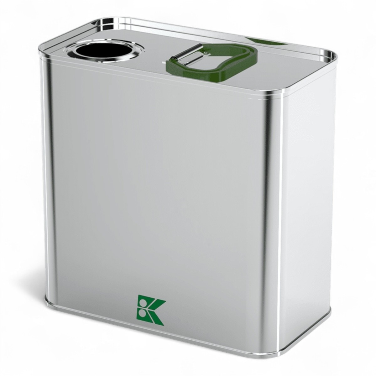 Rectangle Tin Can 2L Olive Oil Can dia 85 x 158 mm x H153 mm 2 lt  