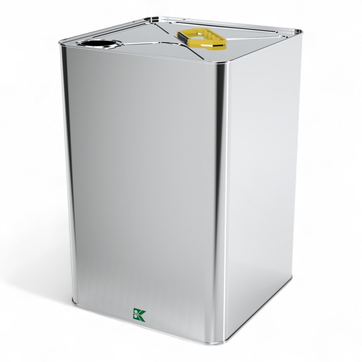 Square Tin Can 18 lt Thinner Metal Container 232 x 232 mm x H350 mm 18 lt  