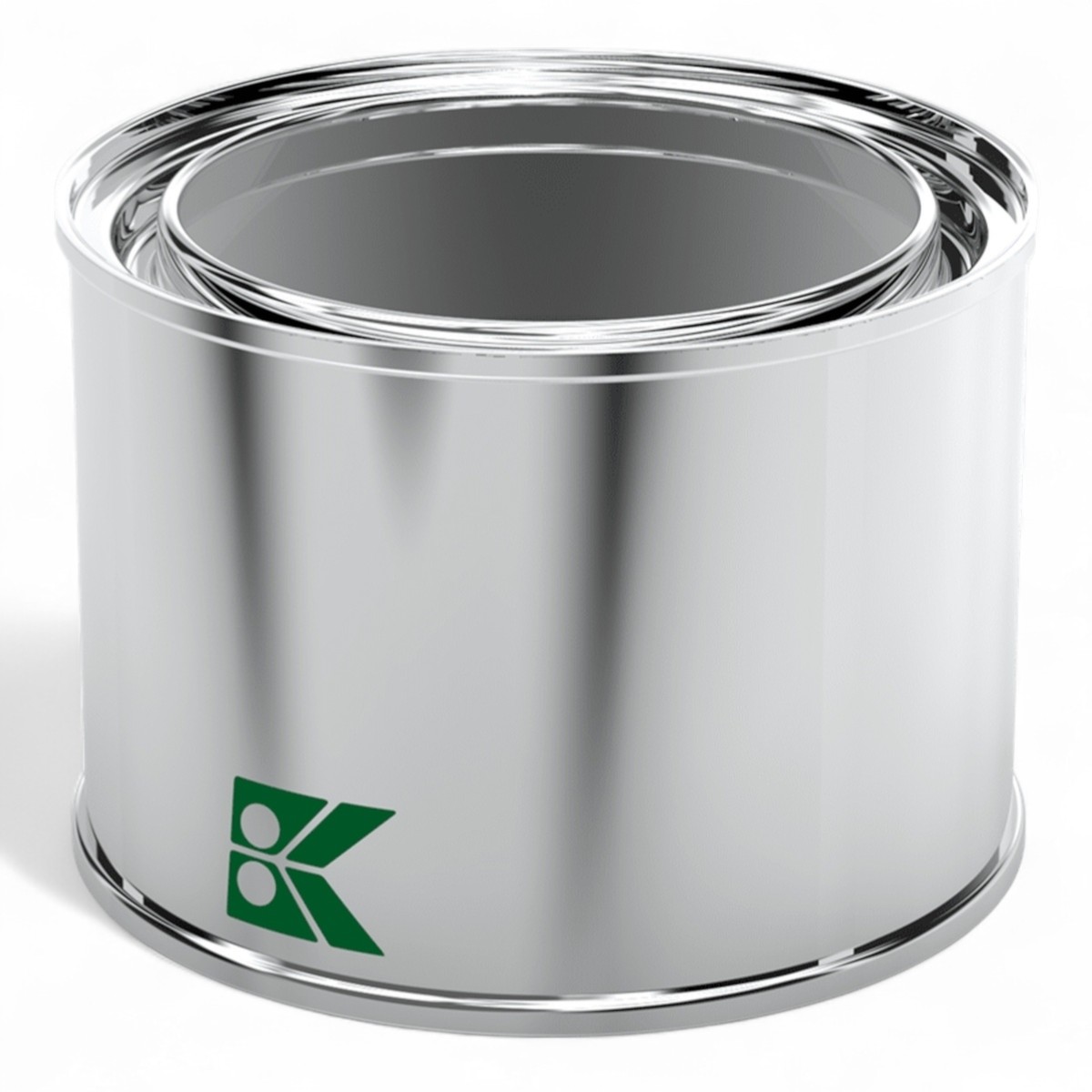 Round Tin Box Paint Metal Container dia 99 x H67 mm 0.5 lt  