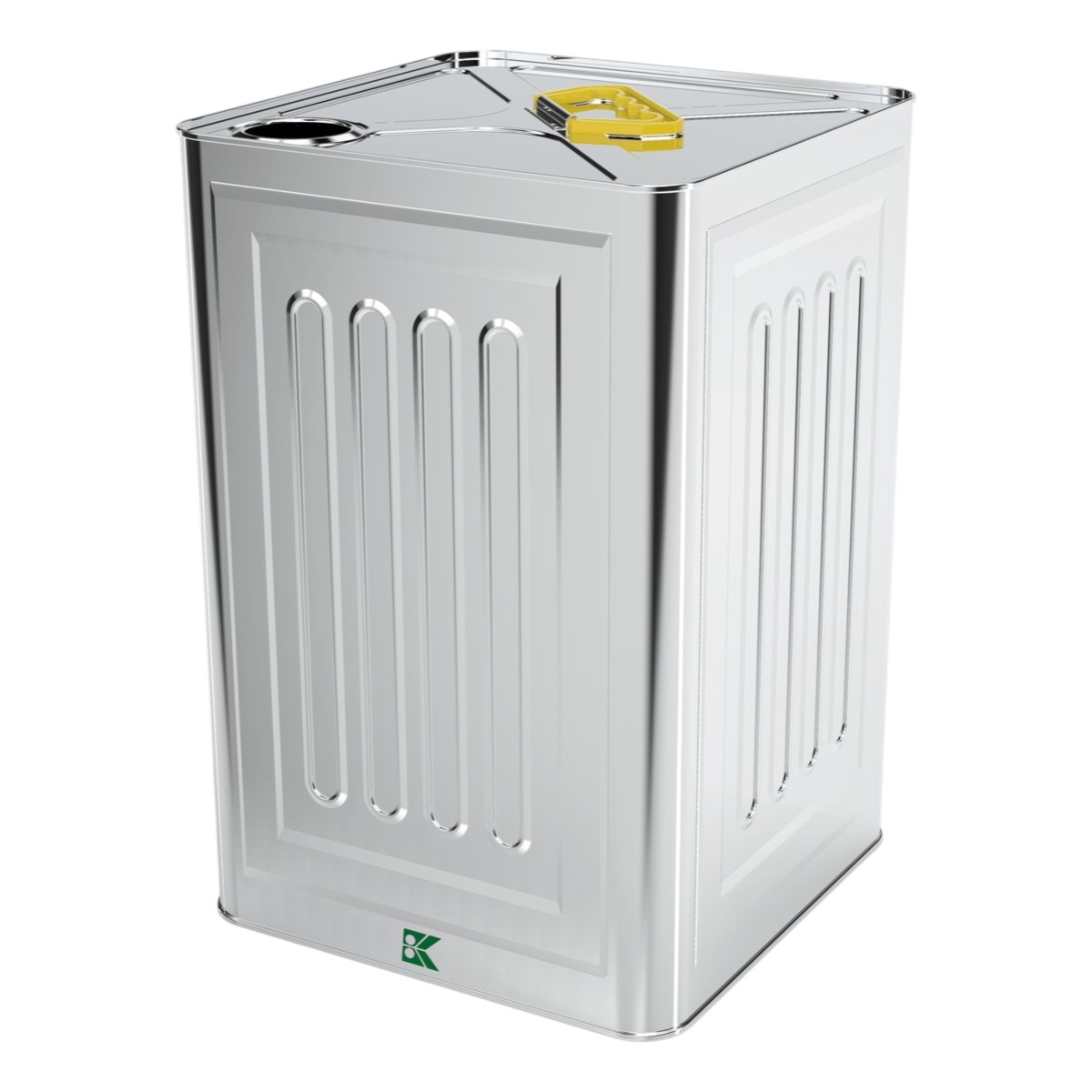 Square Tin Can 18 lt Tahini and Grape Molasses Metal Container 232 x 232 x 350 mm 18 lt  