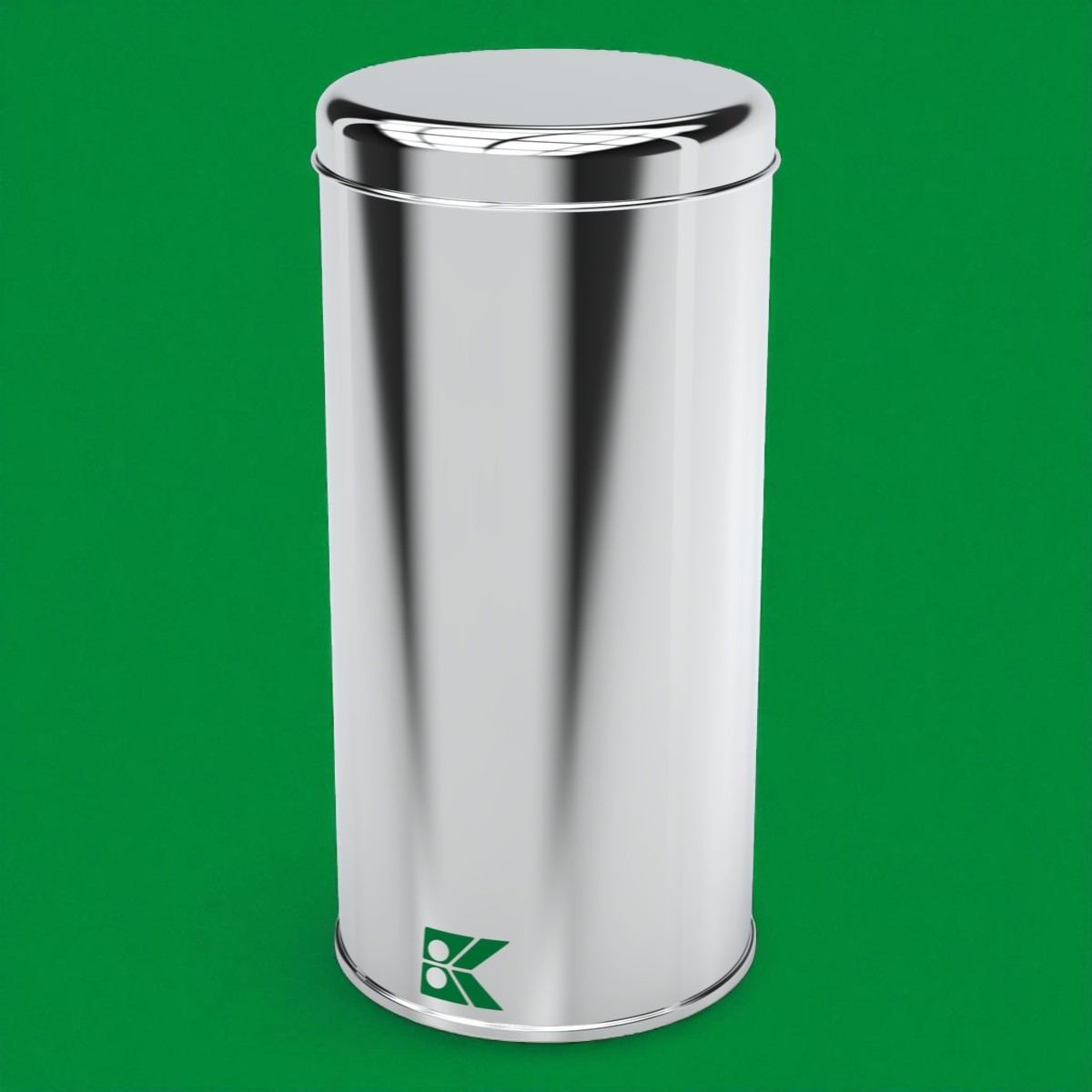 Cylinder Tin Can 1 lt Nuts Metal Tin Box dia 99 x H178 mm 1 lt  Slip Lid