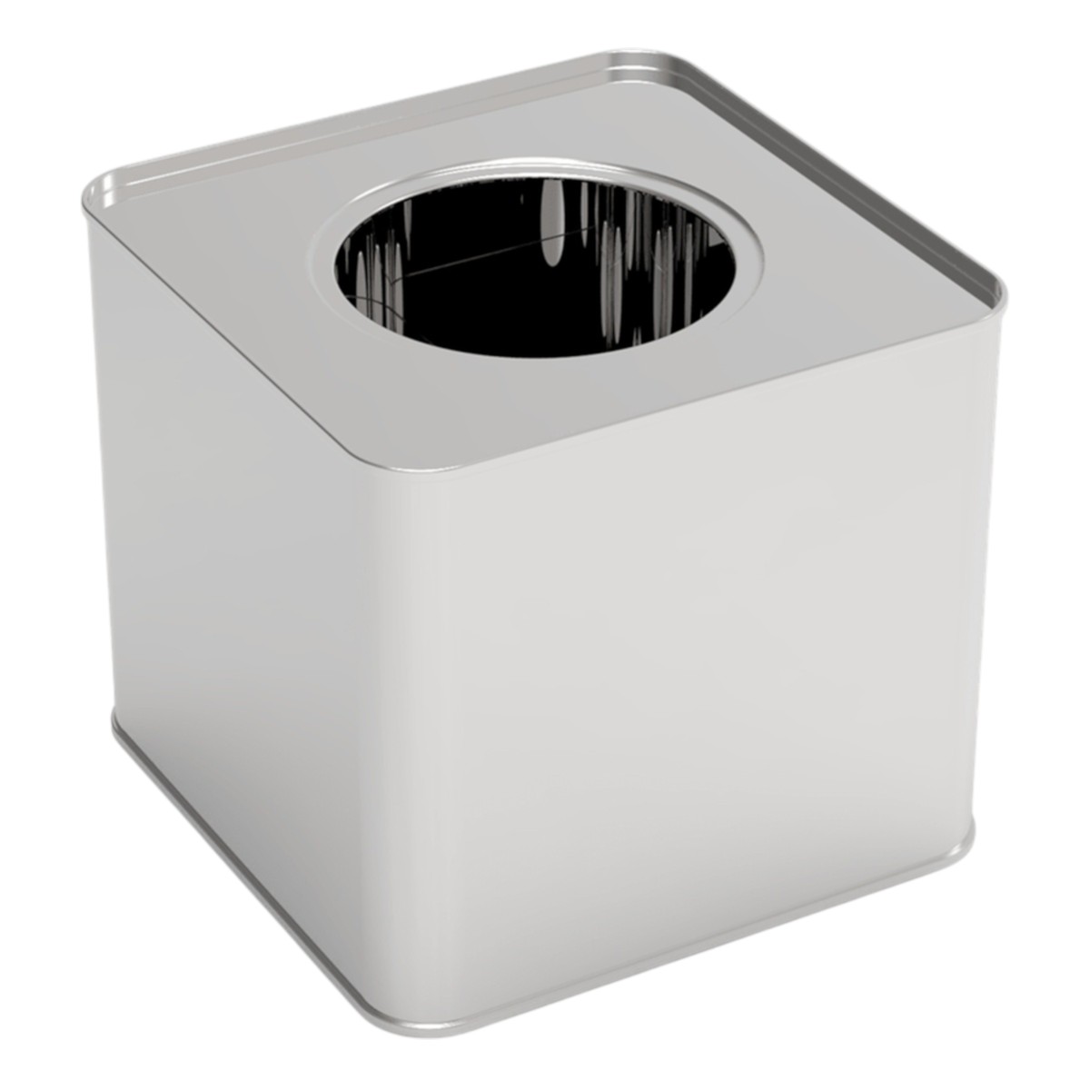 Square Tin Can 5 lt Yogurt Metal Container 158 x 158 x H130 mm 3 lt  