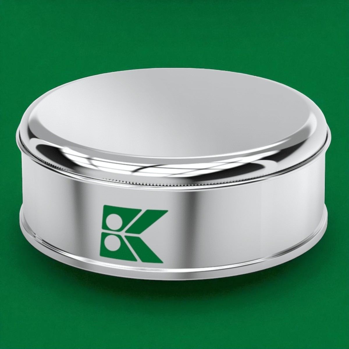 Round Tin Box Halva Metal Container dia 99 x H27 mm 0.2 lt Slip Lid