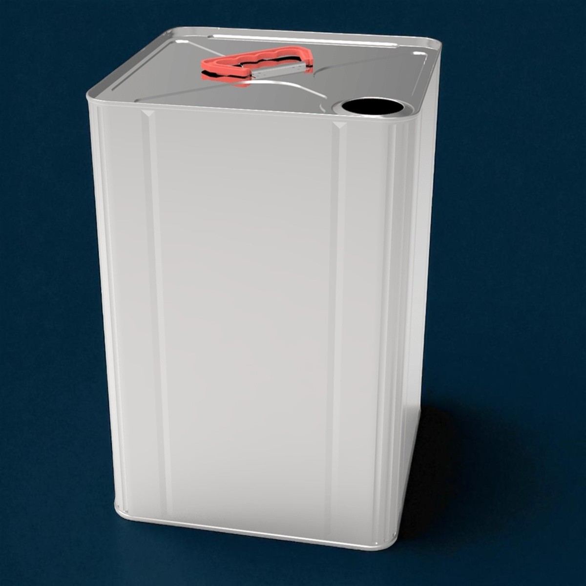Square Tin Can 18 lt UN Standardized Size Thinner Metal Container 232 x 232 x 350 mm 18 lt