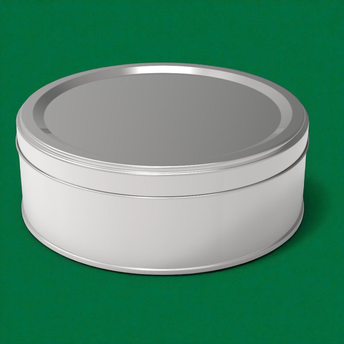 Round Tin Box Halva Metal Container dia 160 x H44 mm 0.5 lt  