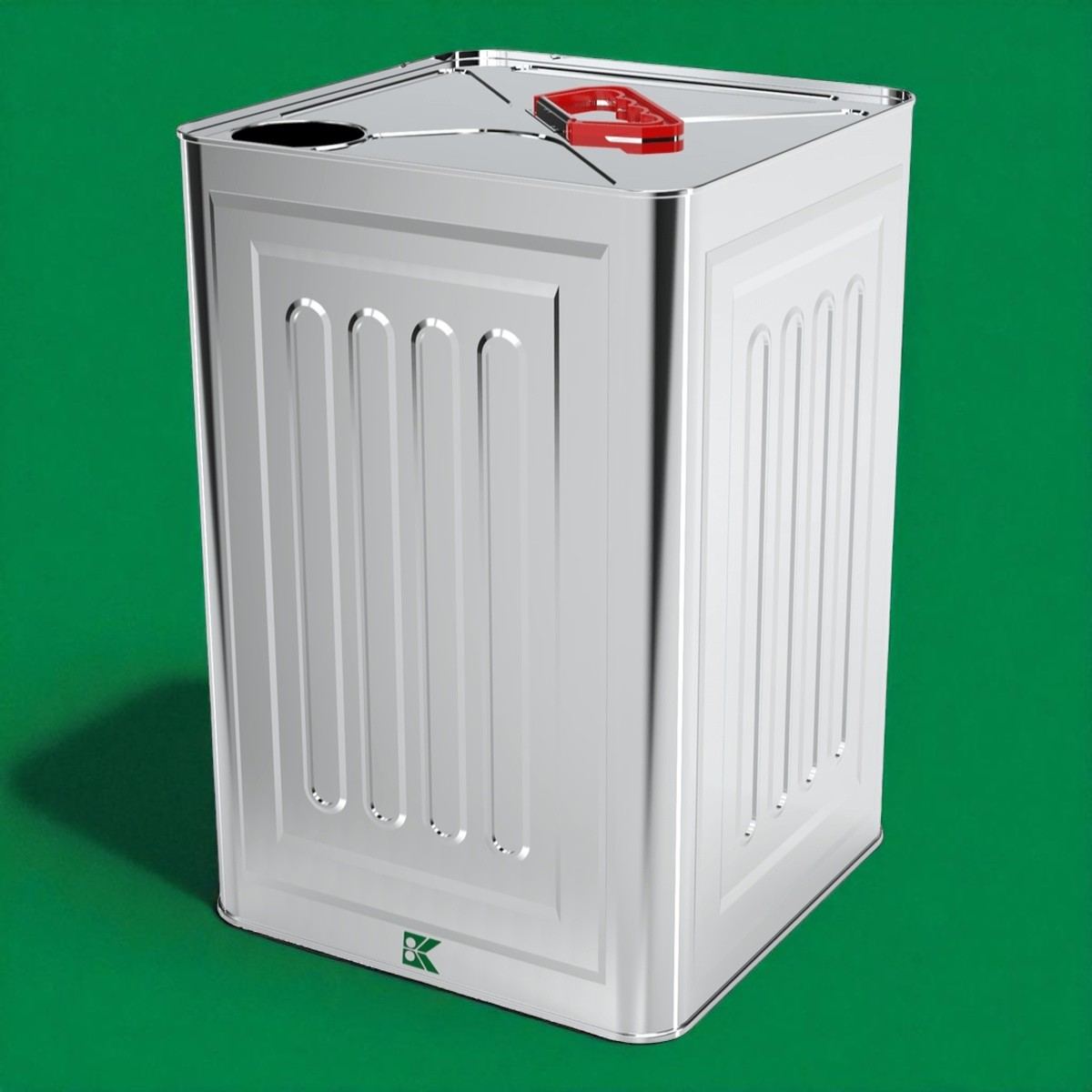 Square Tin Can 18 Liter Mineral Oil Can 232 x 232 x 350 mm 18 lt  