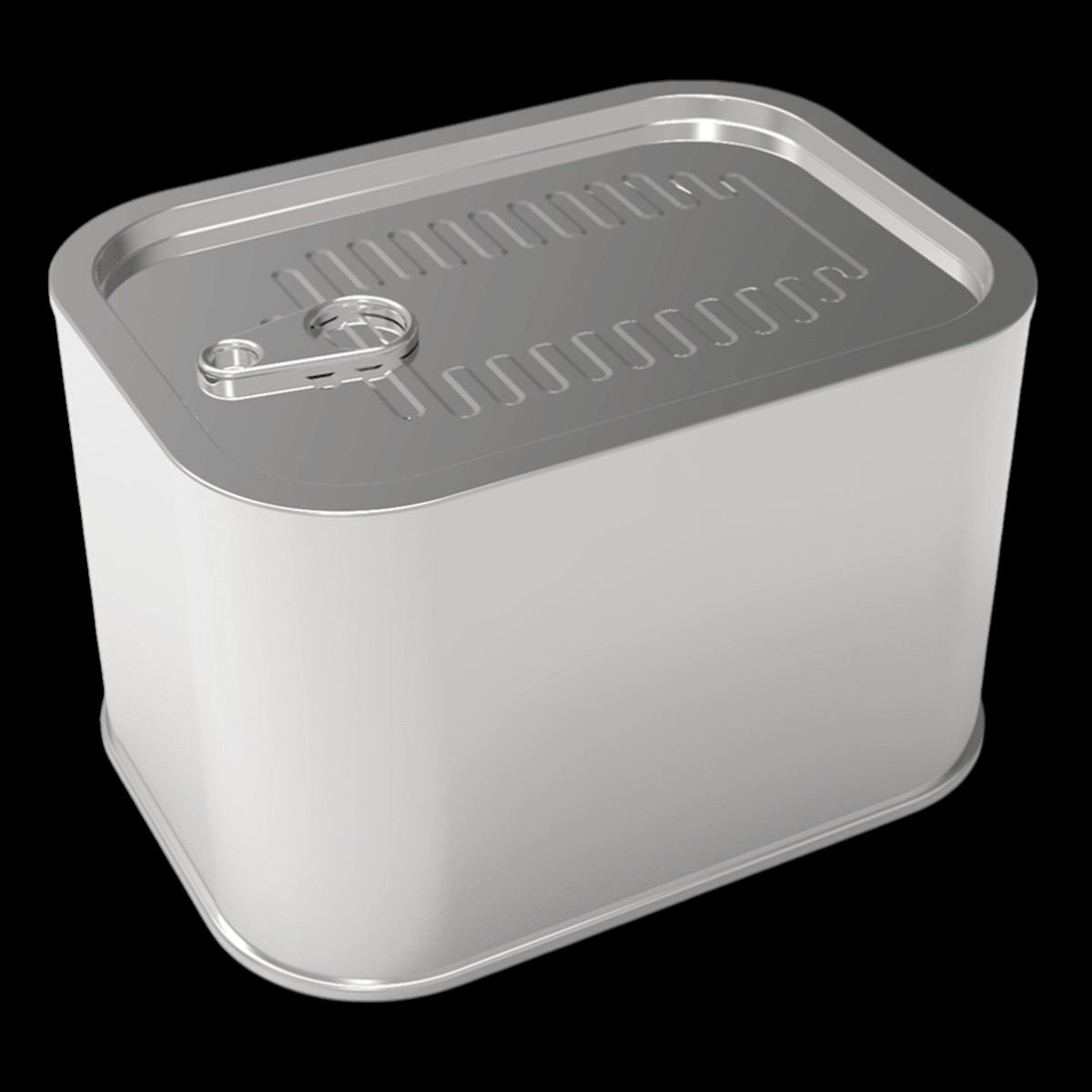 Rectangle Tin Can Olive Metal Container 85 x 158 mm x H84 mm 1 lt  Easy Open Lid