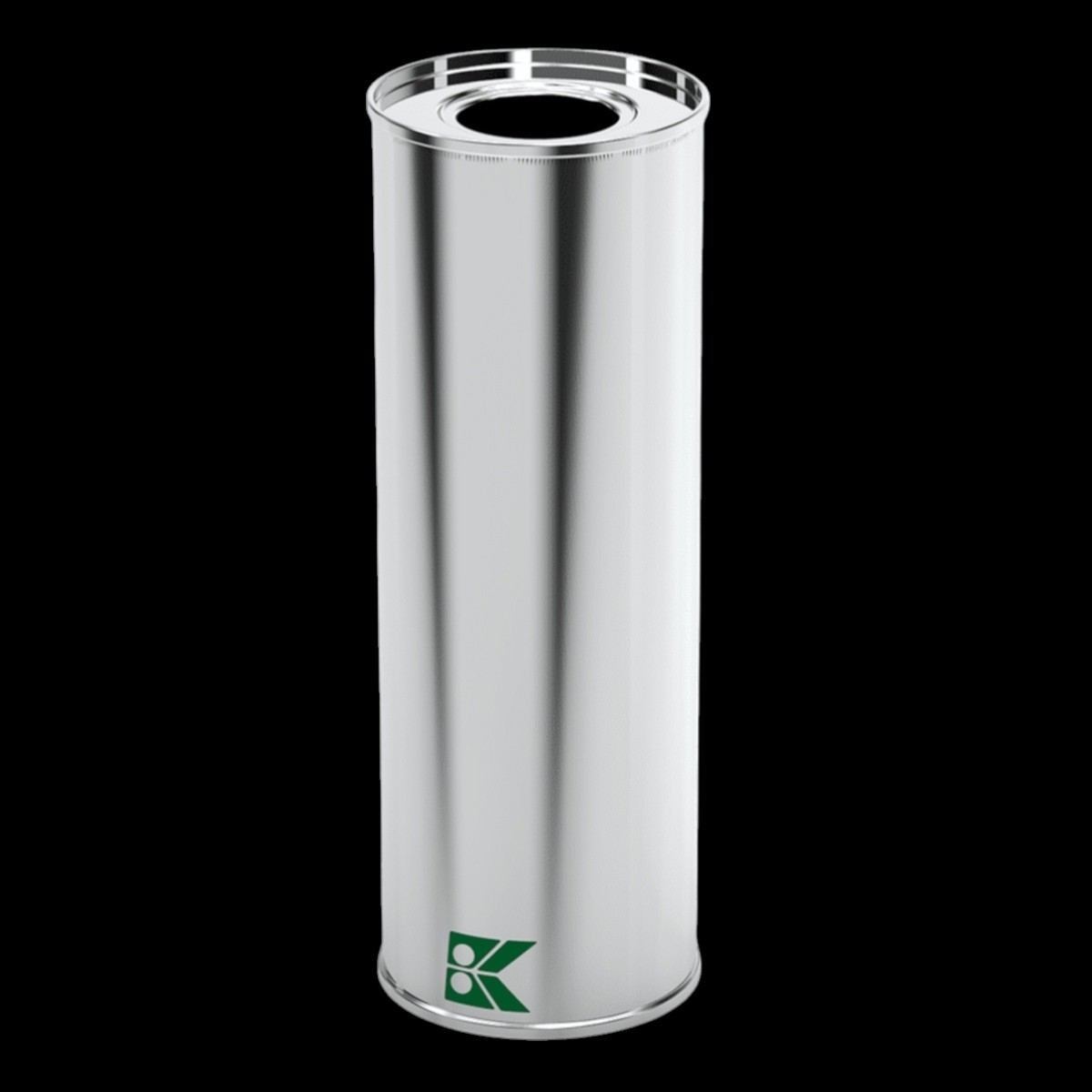 Cylinder Tin Can 600 ml Olive Oil Metal Container dia 65 x H185 mm 0.6 lt