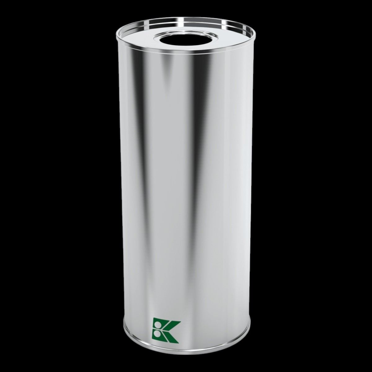 Cylinder Tin Can Olive Oil Metal Container dia 73 x H205 mm 0.8 lt  