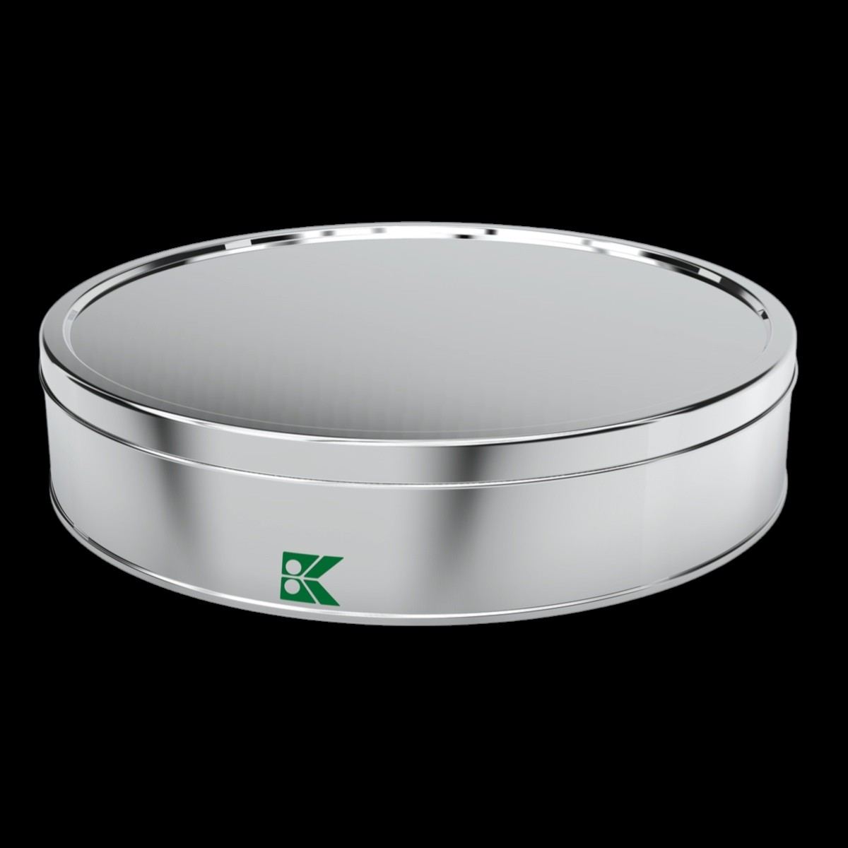Round Tin Box Cookie Metal Container dia 265 x H48 mm 2.50 lt Slip Lid