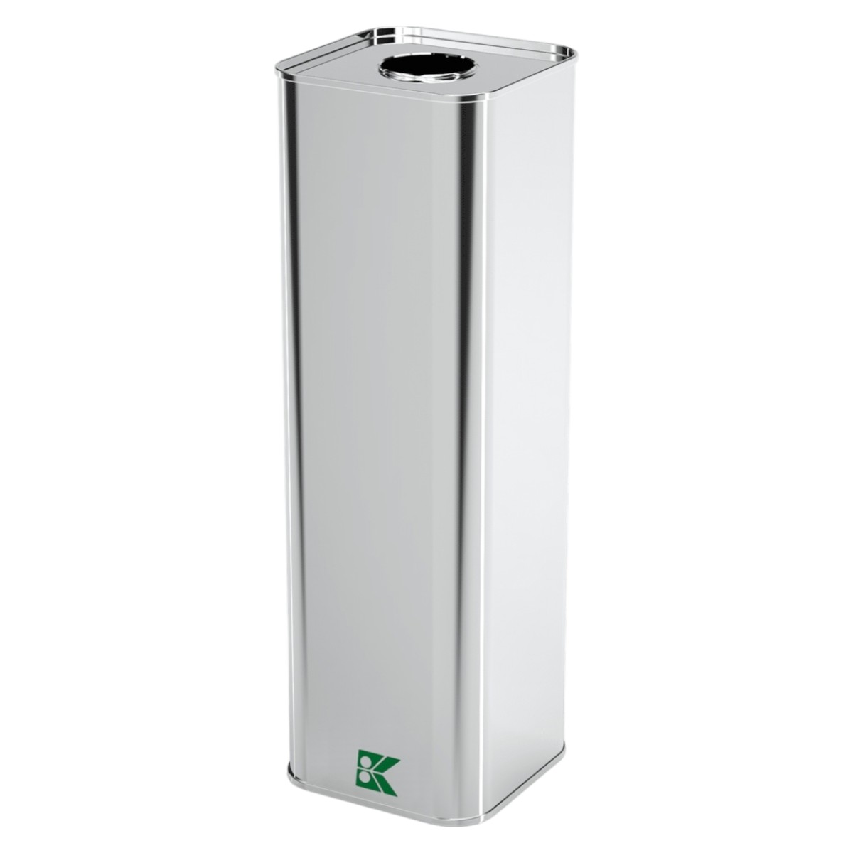 Square Tin Can 2L Olive Oil Can 87 x 87 x 280 mm 2 lt  