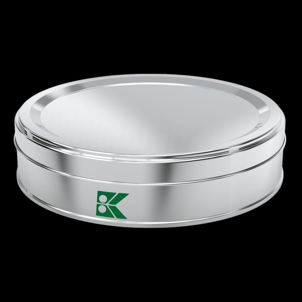 Round Tin Box Halva Metal Container dia 175 x H36 mm 0.8 lt  Slip Lid