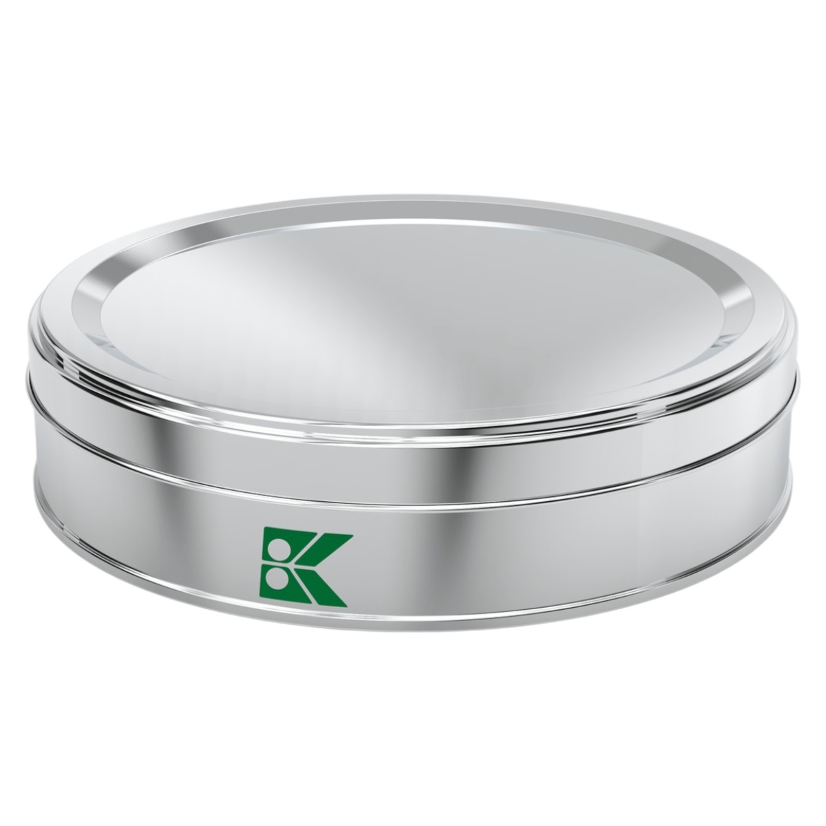 Round Tin Box Halva Metal Container dia 175 x H36 mm 0.8 lt  Slip Lid