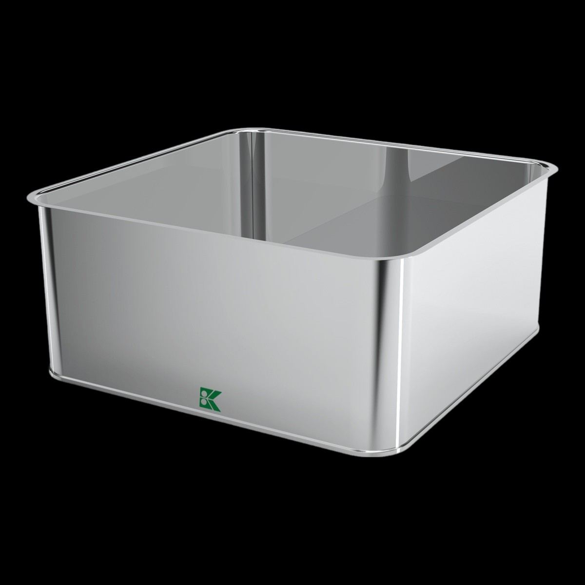 Square Tin Can 5 lt Metal Cheese Container 232 x 232 mm x H100 mm 5 lt