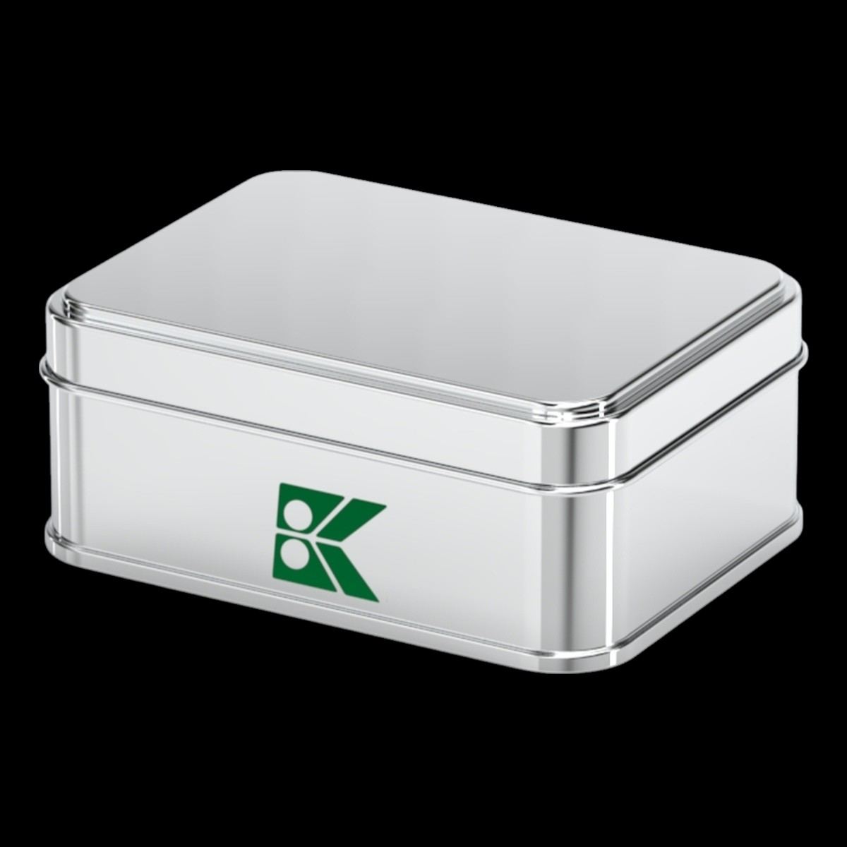 Rectangle Tin Can 100 ml Baklava Sweet Treats Box 60 x 95.0 x 22 mm 0.1 lt Slip Lid