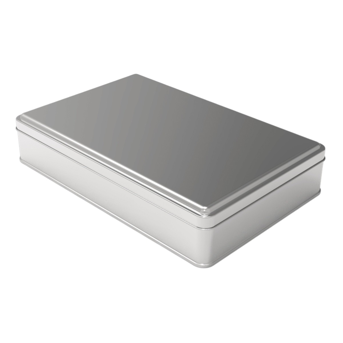 Rectangle Tin Can 2 lt Baklava with Sherbet Desserts Box  256 x 168 mm x H45 mm 2 lt  Slip Lid