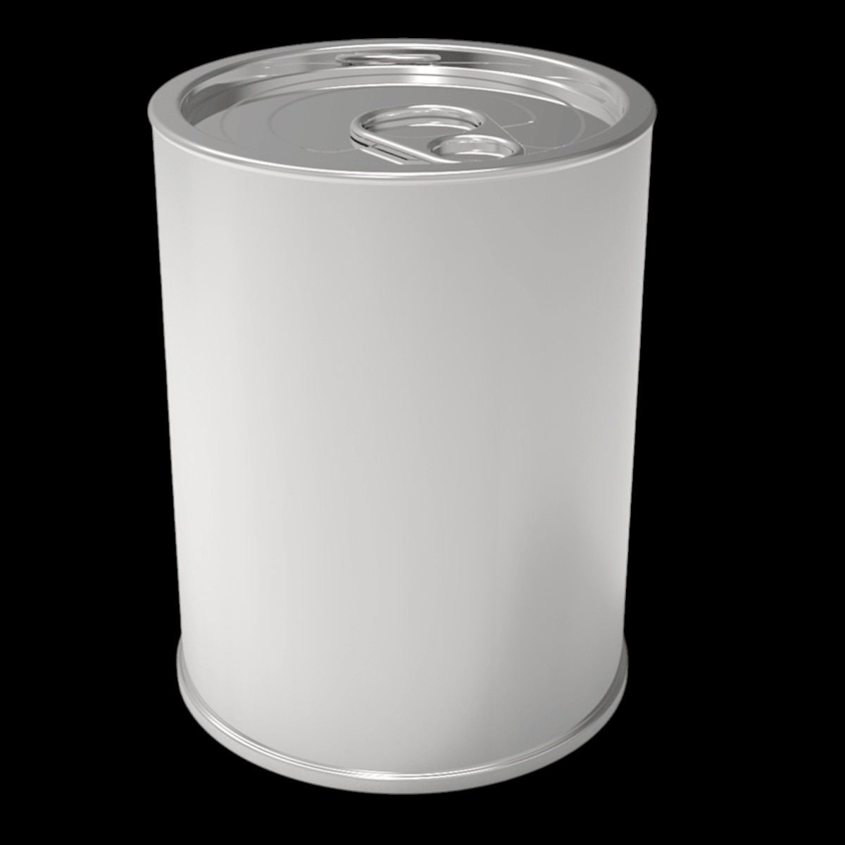 Cylinder Tin Can Pet Food Metal Container dia 73 x H120 mm 0.5 lt
