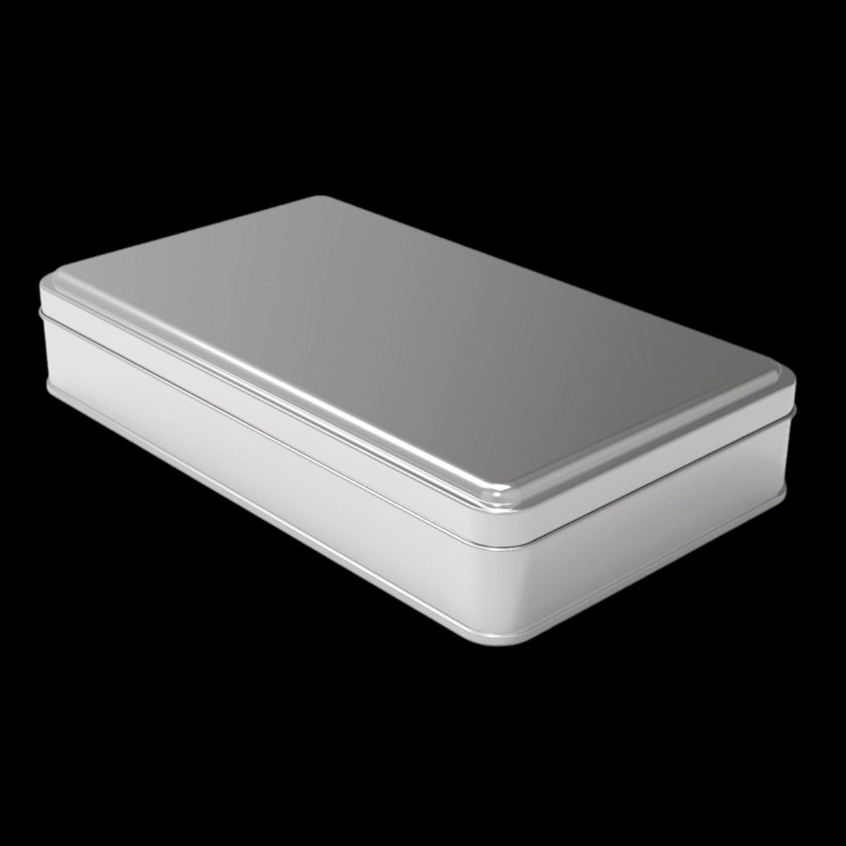 Rectangle Tin Can 1 lt Baklava Sweet Treats Box 140 x 240 x 43 mm 1 lt  Slip Lid