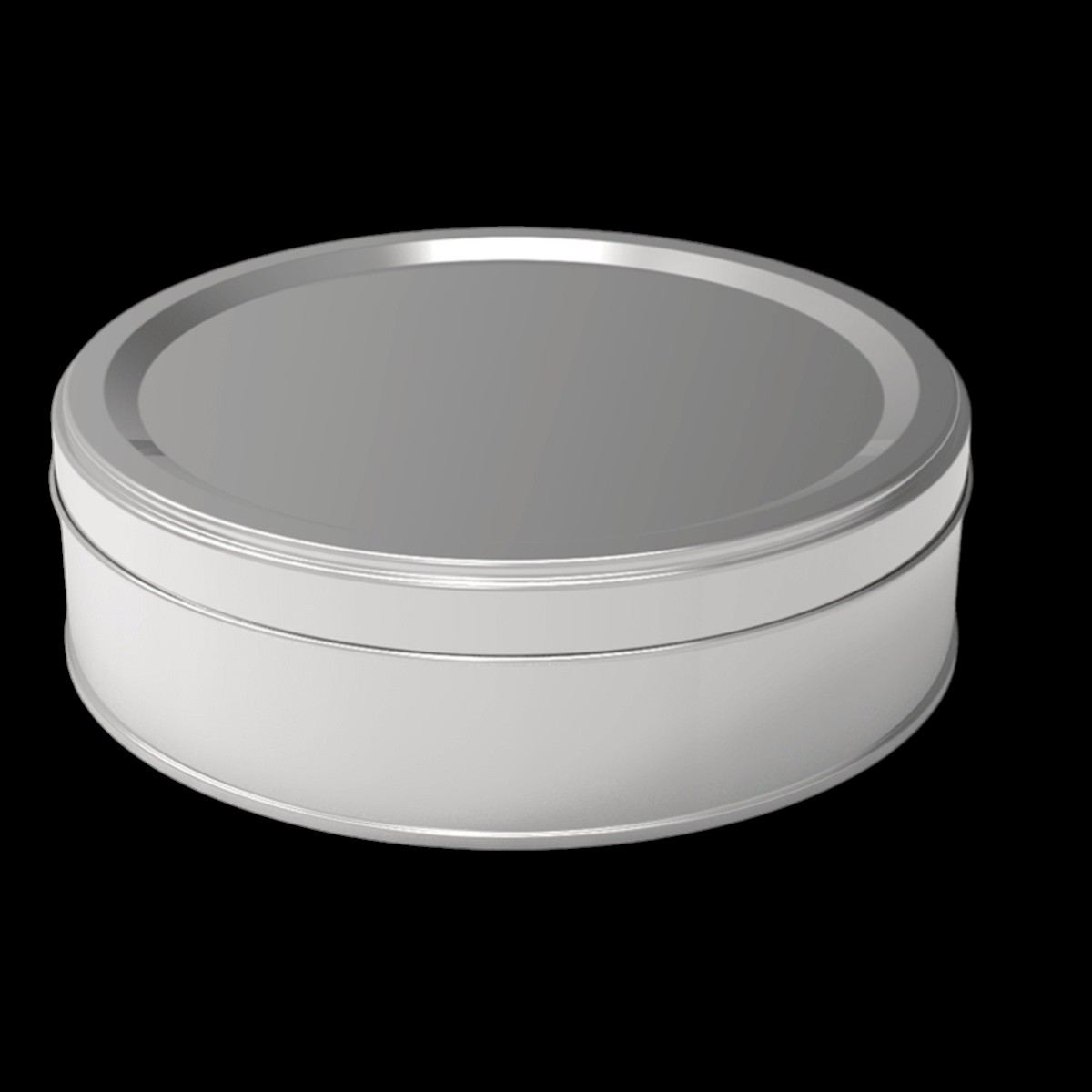 Round Tin Box Cookie Metal Container dia 160 x H36 mm 0.7 lt Slip Lid