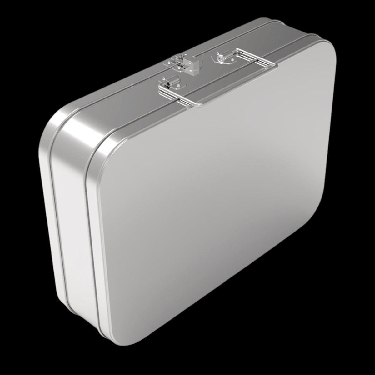 Rectangular Tin Can 3 lt Metal Bag  Chocolate Box  252 x 181 mm x H74 mm 3 lt  Slip Lid