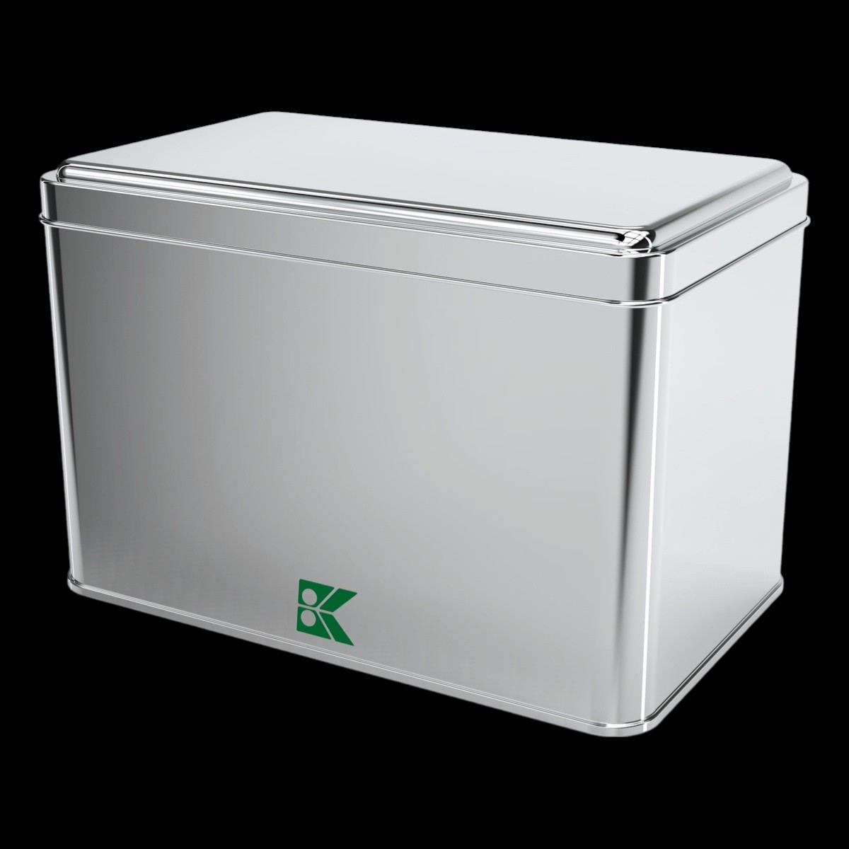Rectangle Tin Can 2.5 lt Textile Watch Stationery Promotional Box 114 x 188 x 121 mm 2.50 lt