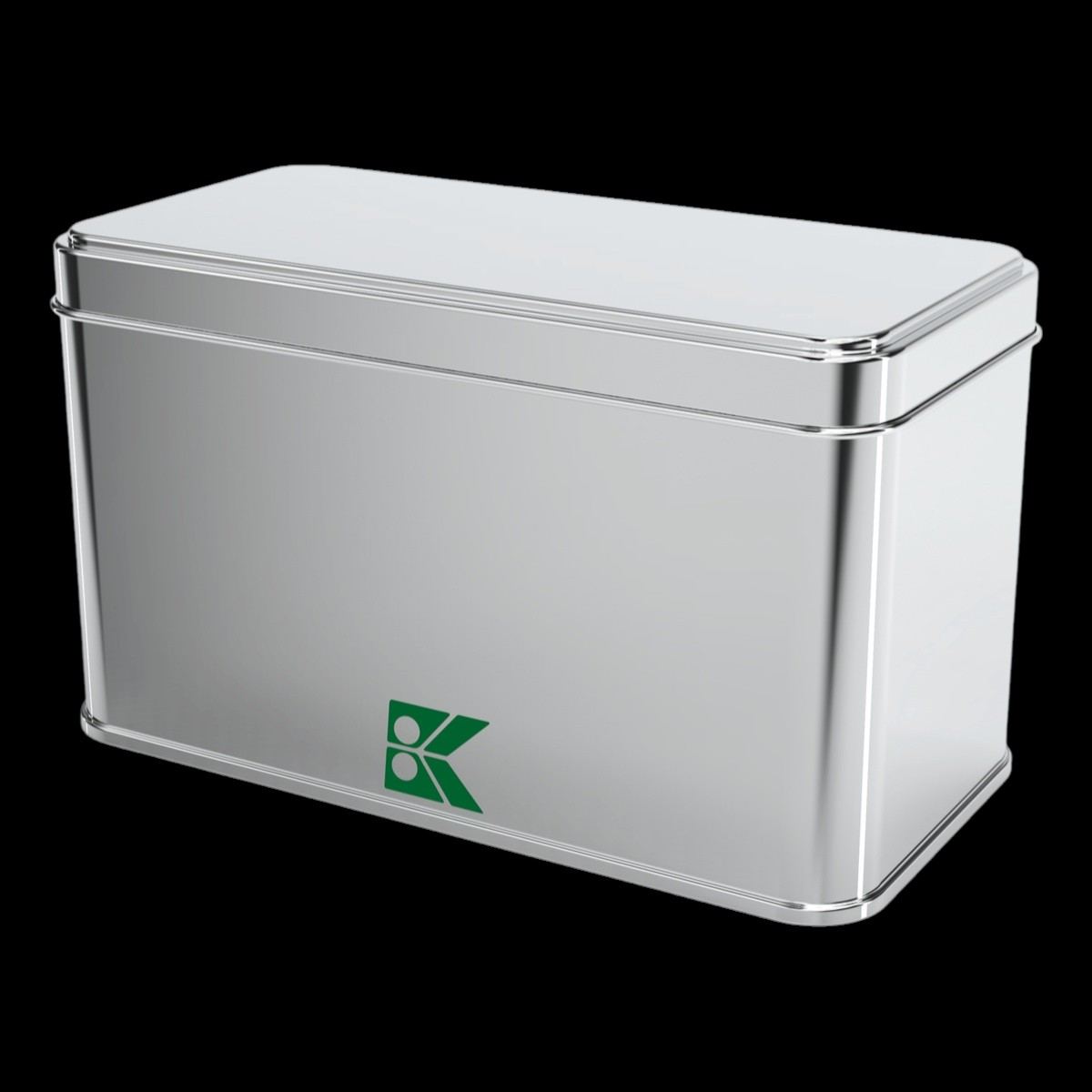 Rectangle Tin Can 800 ml Tea Coffee and Hot Beverages Metal Container 149 x 74 mm x H78 mm 0.8 lt Slip Lid