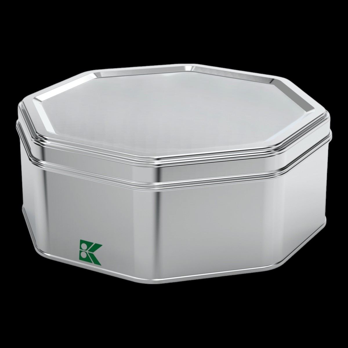 Custom Shape Octagonal Tin Box 3 lt Octagonal Nuts Regional Flavors Box 221 x H62 mm 3 lt Slip Lid