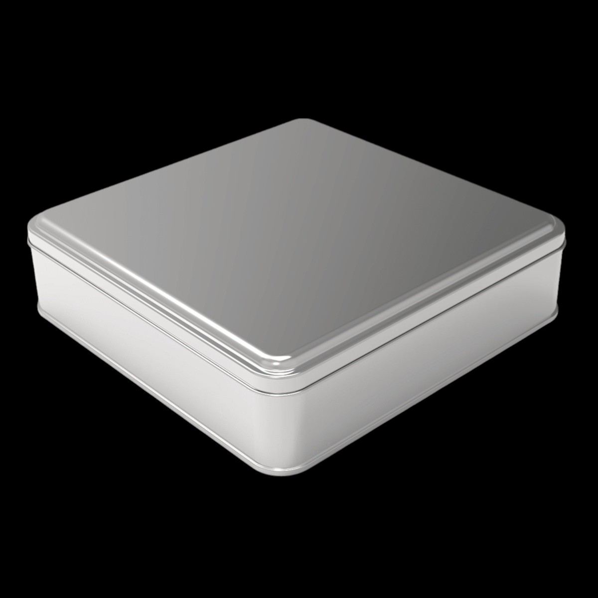 Square Tin Box 2 lt Nuts Regional Flavors Box 198 x 198 x 50 mm 2 lt  Slip Lid