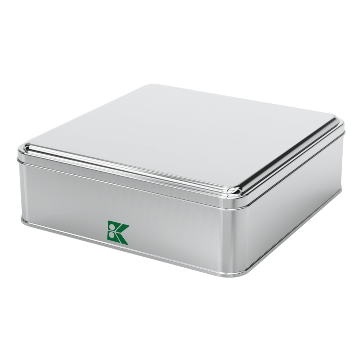 Square Tin Can 2 lt Baklava Box 198 x 198 x 55 mm 2 lt  