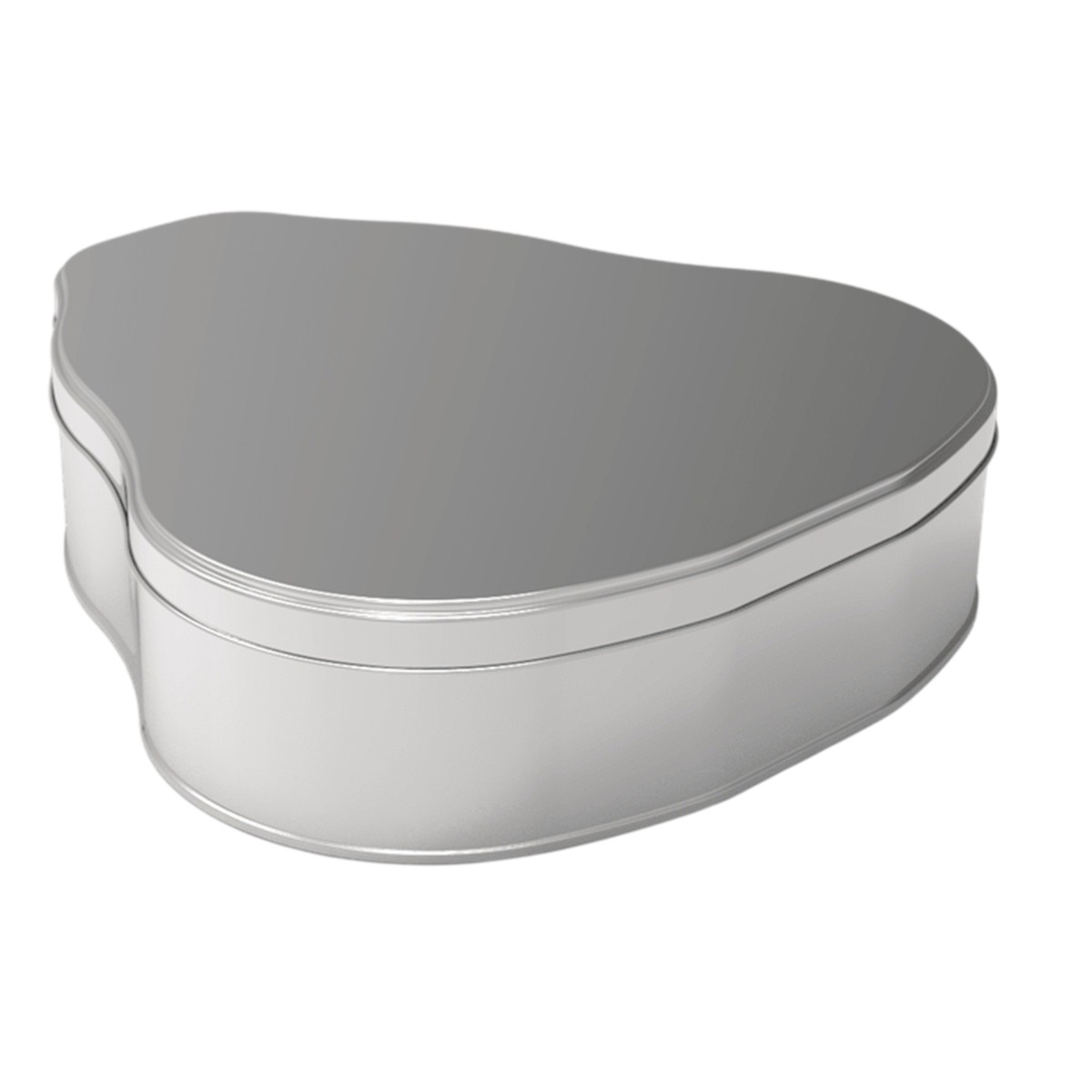 Custom Shape Pear-shaped Tin Box 3.5 lt Pear-shaped Turkish Delight Chocolate Box 260 x 240 mm x H62 mm 3.50 lt Slip Lid