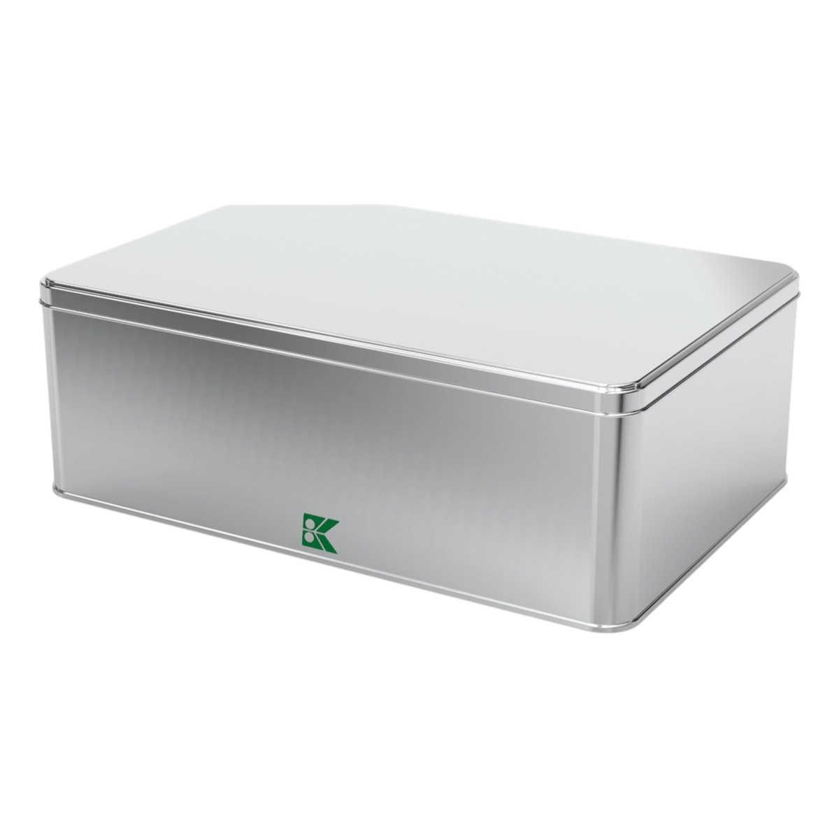 Rectangle Tin Can 6 lt Tea Coffee and Hot Drinks Metal Container 300 x 200 x 100 mm 6 lt  Slip Lid