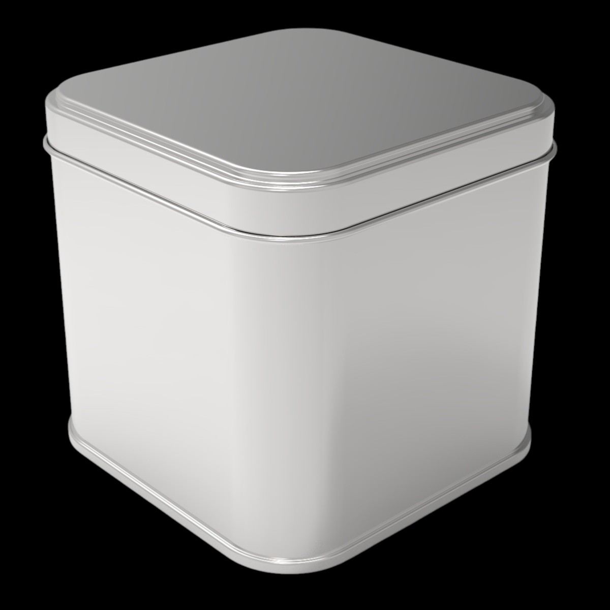 Square Tin Can 500 ml   Chocolate Dragee Box dia 87 x 87 x H80 mm 0.5 lt  Slip Lid
