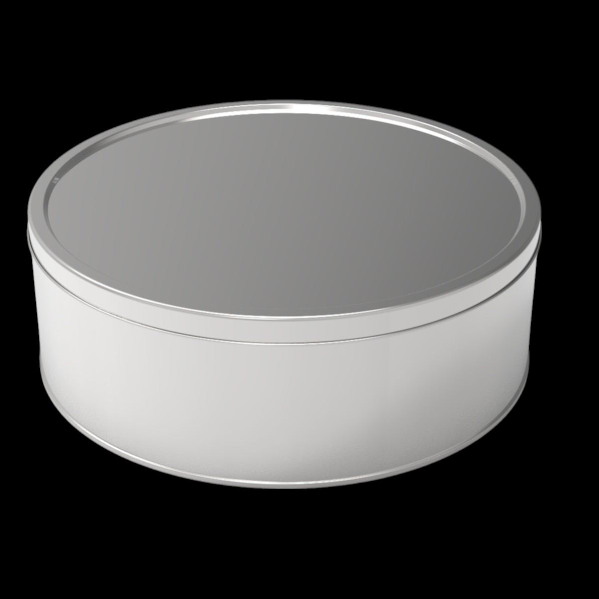 Cylinder Tin Can 3.5 lt Round Candy Box dia 240 x H80 mm 35 lt  Slip Lid