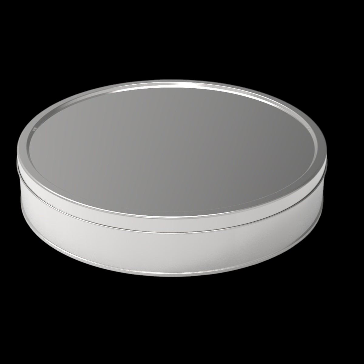 Round Tin Box Cookie Metal Container dia 265 x H52 mm 2.50 lt  Slip Lid