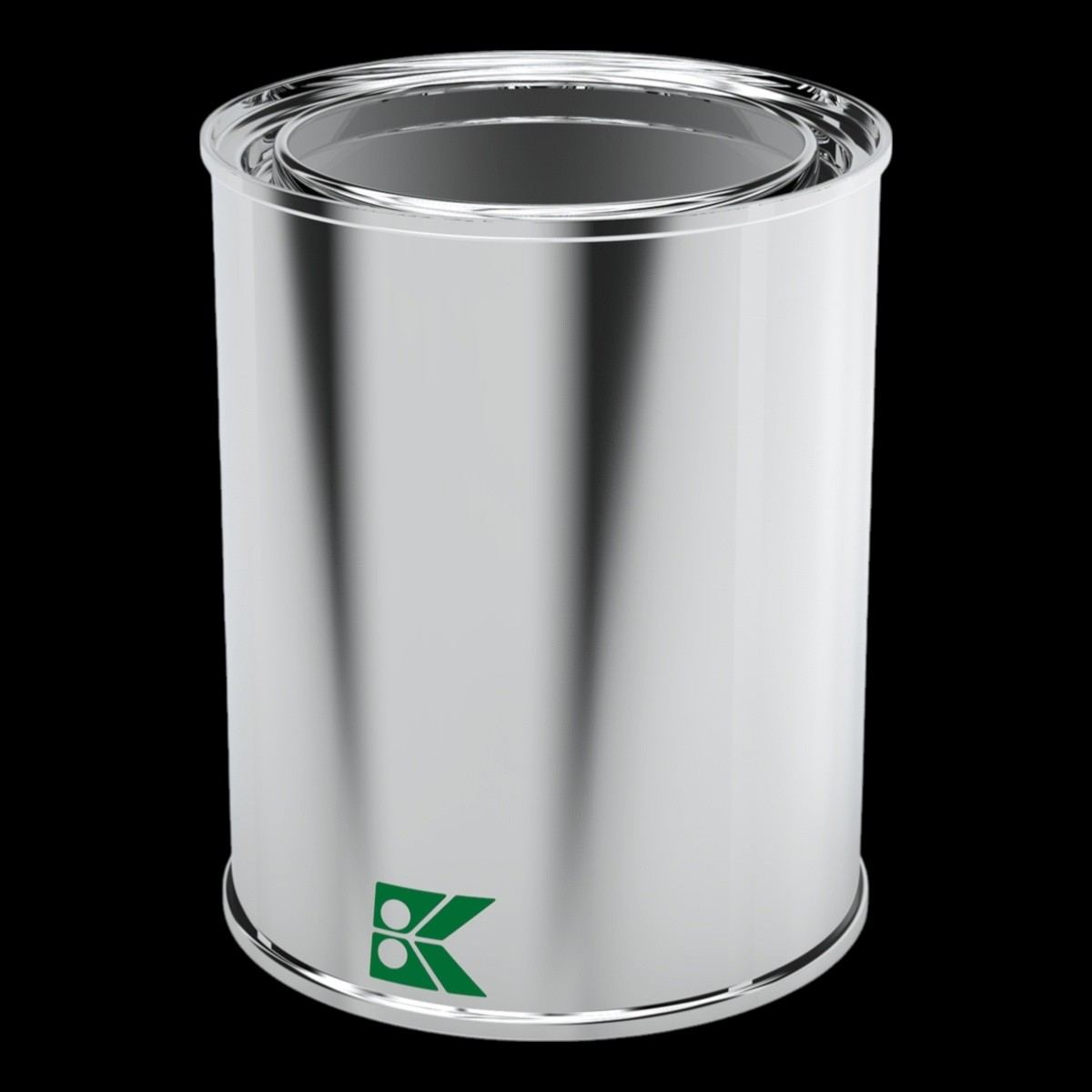 Cylinder Tin Can Margarine Metal Container dia 99 x H124 mm 1 lt