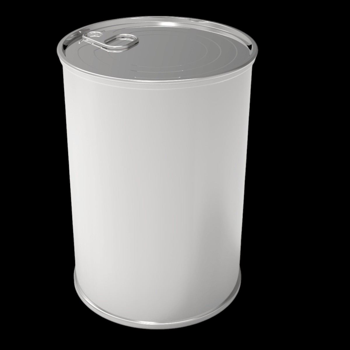 Cylinder Tin Can Cream Metal Container dia 99 x H128 mm 1 lt Easy Open Lid