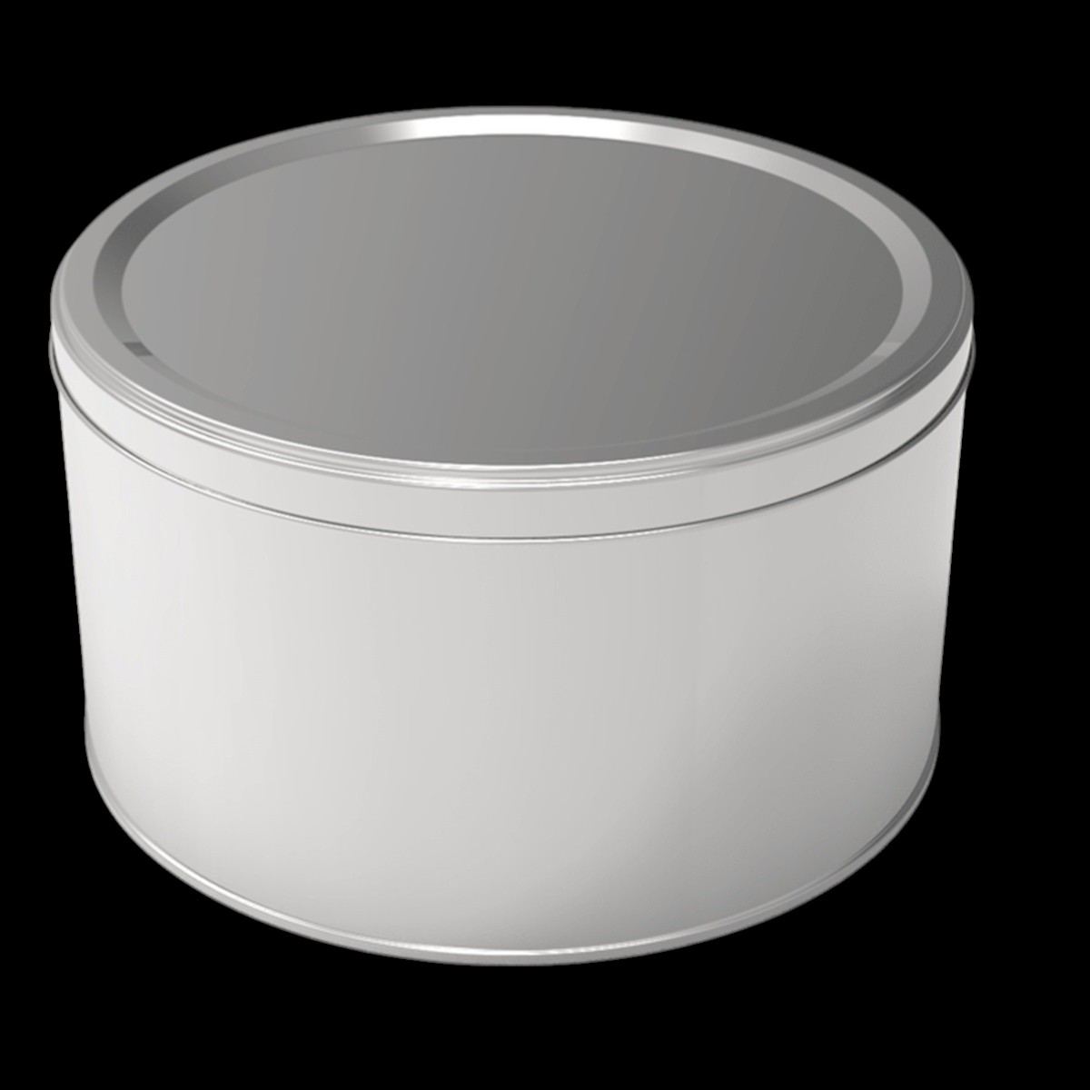 Cylinder Tin Can 4 lt Halva Metal Container dia 215 x H122 mm 4 lt Slip Lid
