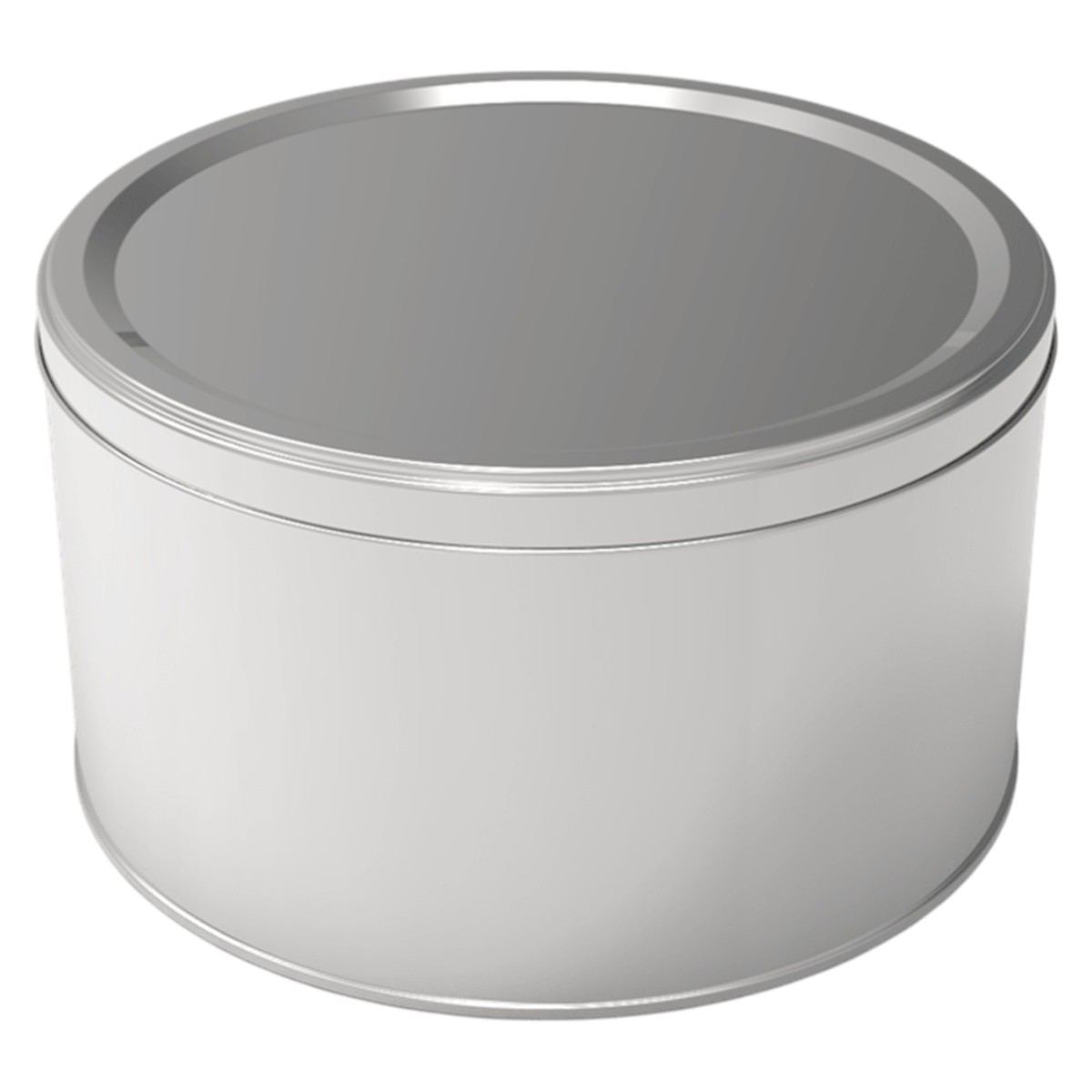 Cylinder Tin Can 4 lt Halva Metal Container dia 215 x H122 mm 4 lt  Slip Lid