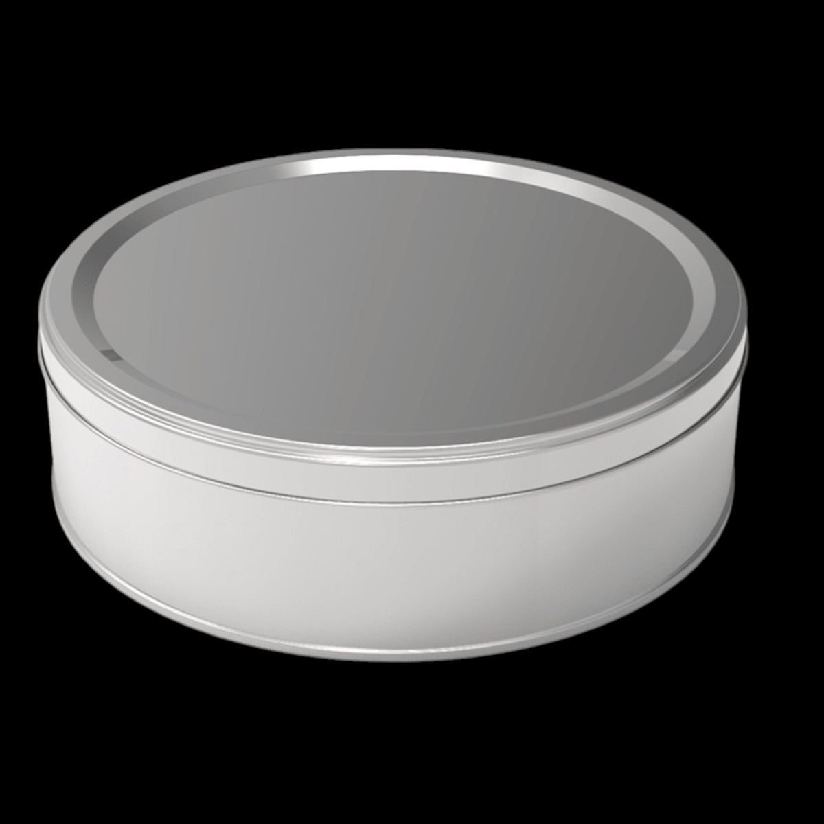 Round Tin Box Cookie Metal Container dia 215 x H65 mm 2 lt  Slip Lid