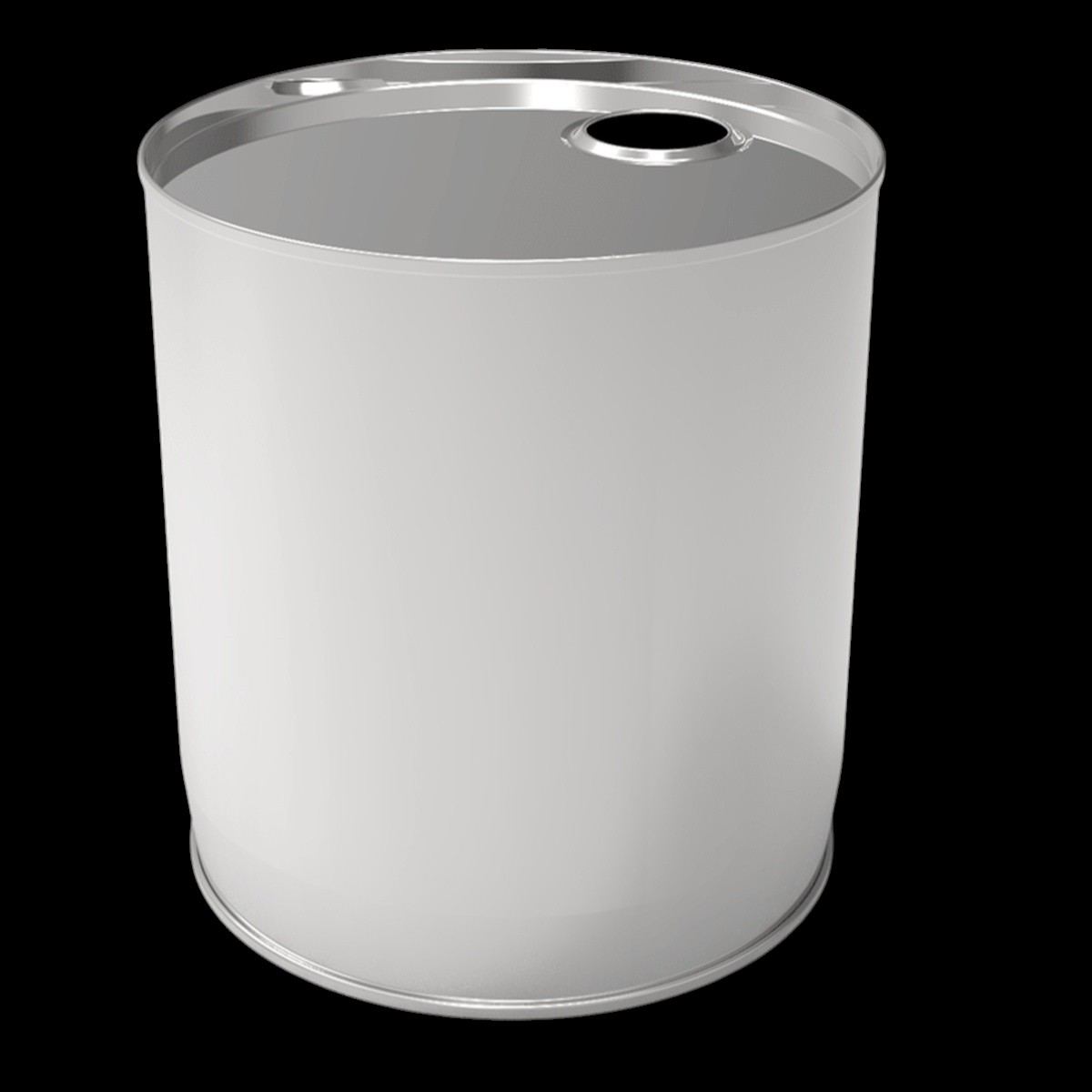 Cylinder Tin Can 7 lt Thinner Metal Barrel dia 213 x H220 mm 7 lt