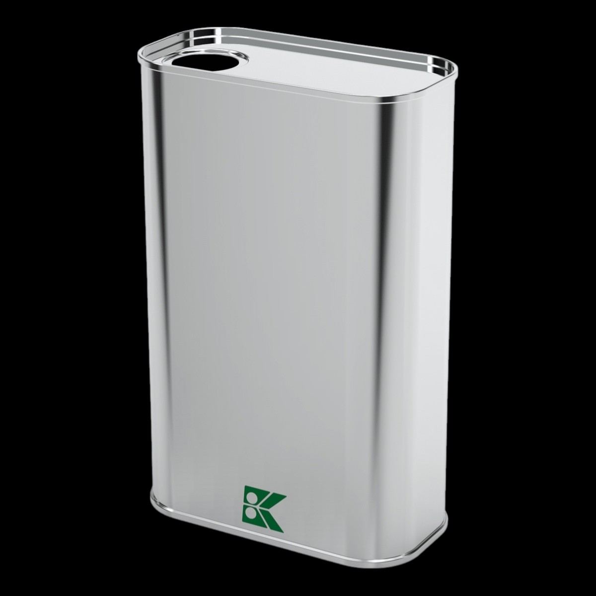Rectangular Metal tin container Olive Oil Storage Container 58 x 115x180mm dimensions  