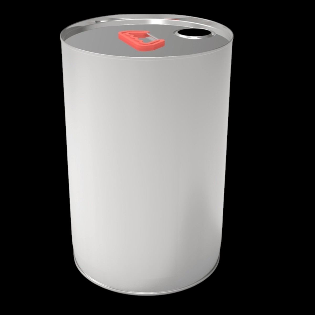 Cylindrical Metal tin container 23 Liter Large Agricultural Storage Container 277mm x 390mm