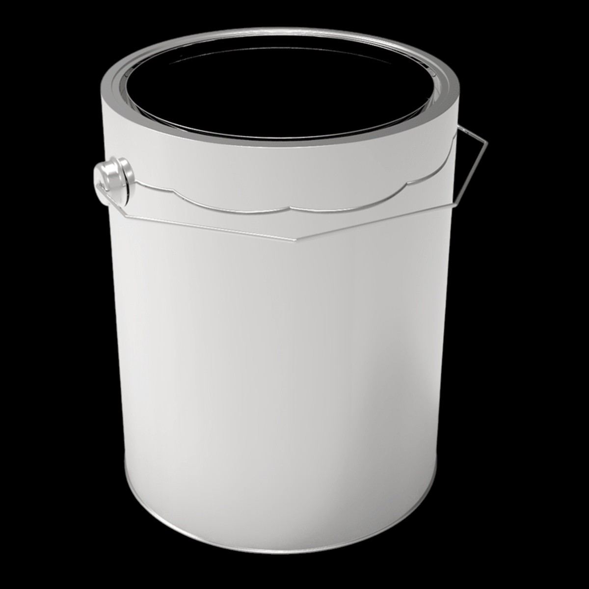 Cylinder Tin Can 4 lt Paint Bucket Metal Container dia 165 x H194mm