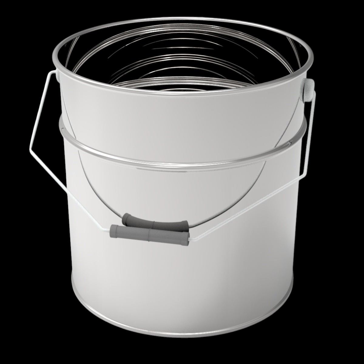 Cylinder Tin Can 5 lt Chocolate Bucket dia 175 x H235mm
