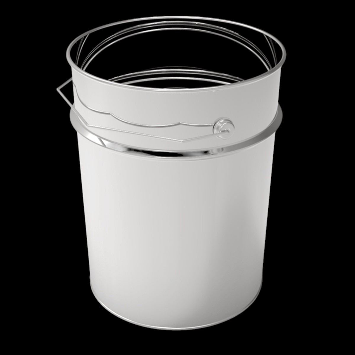 Cylindrical Metal tin container 4 Liter Food Grade Storage Bucket for Praline Waffle Puree 175x167mm dimensions  