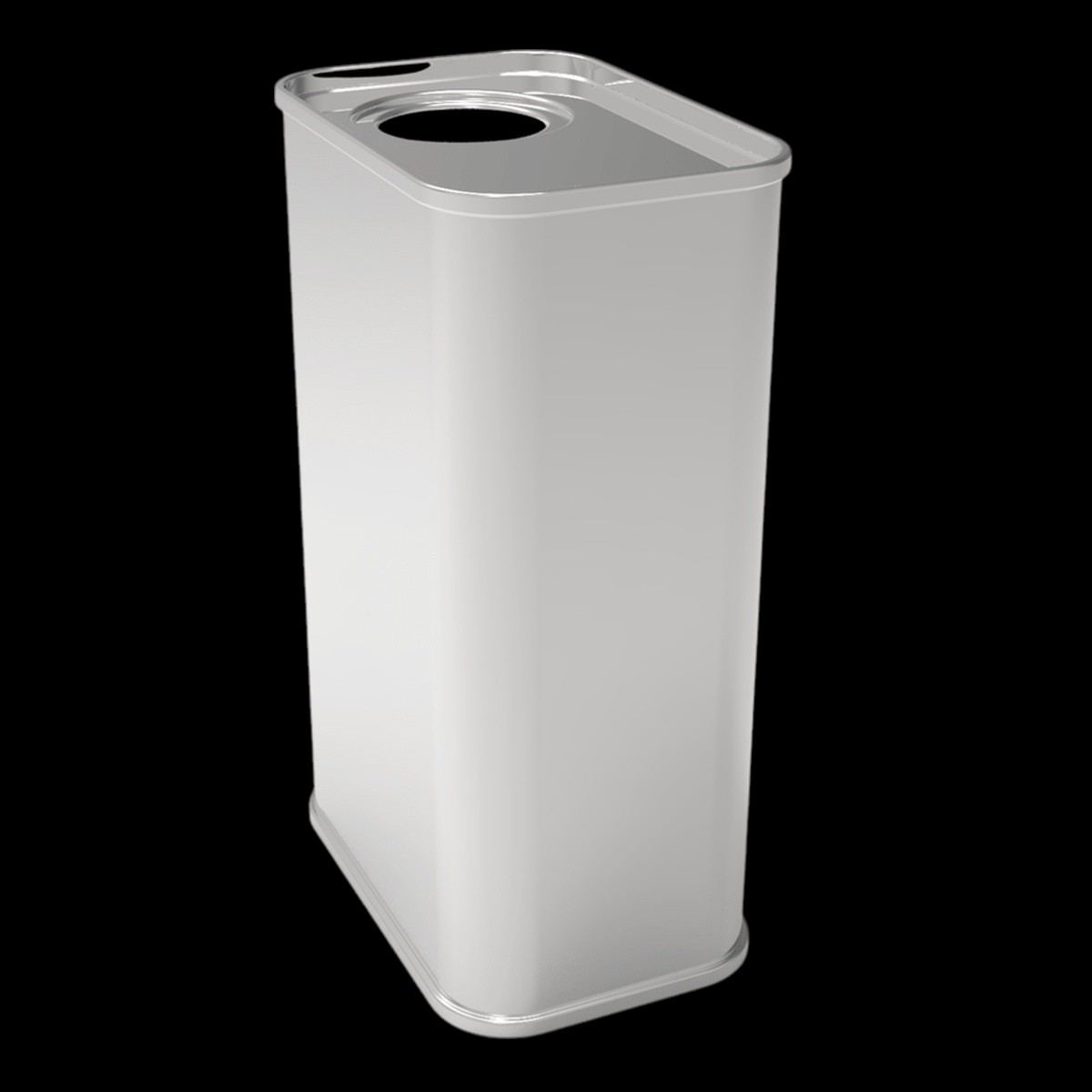 Rectangular Metal tin container Olive Oil Food Storage Container 49 x 75x120mm dimensions   0.4 Lt