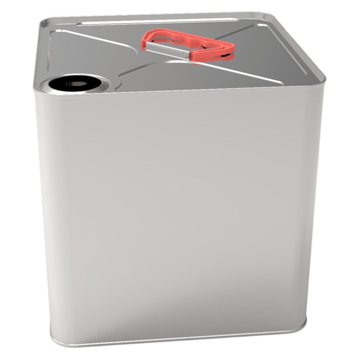 Square Tin Can 12 lt Thinner Container 232 x 232 mm x H235mm  
